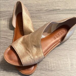 STATE Women's Metallic Gold Sandals
